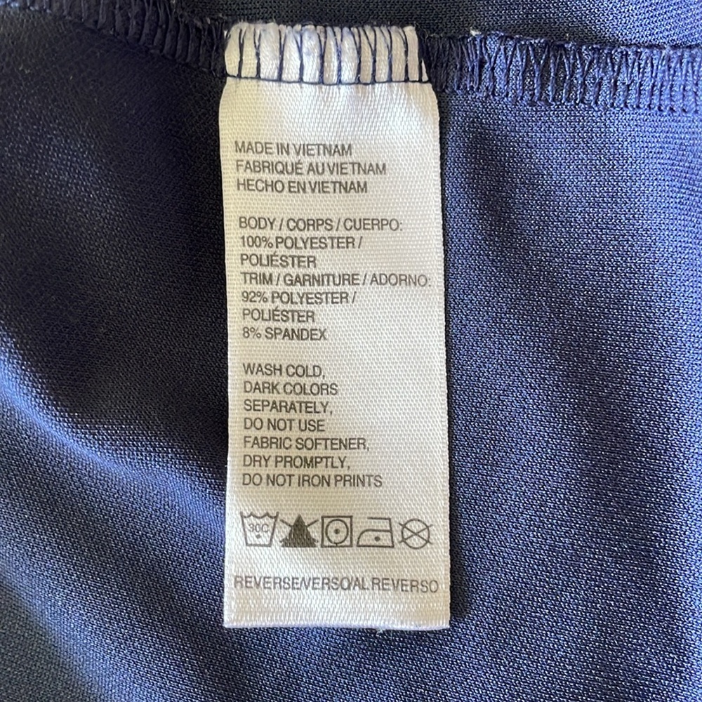 IZOD GOLF Sleeveless Shirt Blue Popover Shirt Collar V Neck Medium - Picture 8 of 9